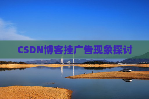 CSDN博客挂广告现象探讨